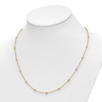 True Origin 14K Yellow Gold 1 1/3 carat Lab Grown Diamond VS+ F+ Complete 20 Station 20 in Necklace
