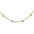 True Origin 14K Yellow Gold 1 1/3 carat Lab Grown Diamond VS+ F+ Complete 20 Station 20 in Necklace