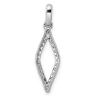 14k White Gold 1/4 carat Lab Grown Diamond VS/SI+ G+ Complete Fashion Geometric Pendant