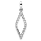 14k White Gold 1/2 carat Lab Grown Diamond VS/SI+ G+ Complete Fashion Geometric Pendant