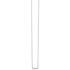 14k White Gold 1/10 carat Diamond Bar 18 inch Necklace
