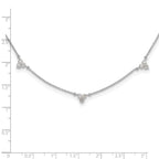 True Origin 14K White Gold 1 carat Lab Grown Diamond VS+ F+ Complete 7 Station 18 in Necklace