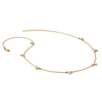 14k 1 carat Lab Grown Diamond VS/SI+ G+ Seven Station 18 inch Necklace