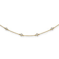 14k 1/2 carat Lab Grown Diamond VS/SI+ G+ Nine Station 18 inch Necklace
