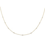 14k Complete 1/2 carat Diamond 9-Station 18 inch Necklace
