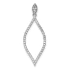 14k White Gold 1/2 carat Diamond Pendant