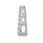 14k White Gold 1/10 carat Diamond Fancy Chain Slide
