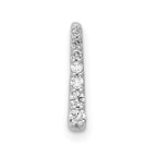 14k White Gold 1/10 carat Diamond Fancy Chain Slide