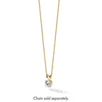 14k 1 carat Certified Lab Grown Diamond VS/SI+ G+ Round Complete Four Prong Solitaire Pendant