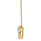 14K Butterfly Pendant G H I True Light Moissanite