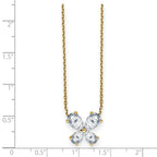 14K Butterfly Pendant G H I True Light Moissanite