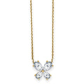 14K Butterfly Pendant G H I True Light Moissanite