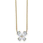 14K Butterfly Pendant G H I True Light Moissanite
