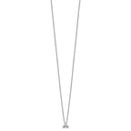 True Origin 14K White Gold 1/4 carat Lab Grown Diamond VS+ F+ 18 in Complete Cluster Necklace