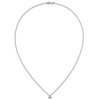 True Origin 14K White Gold 1/4 carat Lab Grown Diamond VS+ F+ 18 in Complete Cluster Necklace