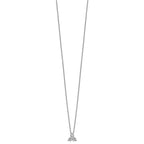 True Origin 14K White Gold 1/2 carat Lab Grown Diamond VS+ F+ 18 in Complete Cluster Necklace