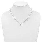 True Origin 14K White Gold 1/2 carat Lab Grown Diamond VS+ F+ 18 in Complete Cluster Necklace