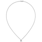 True Origin 14K White Gold 1/2 carat Lab Grown Diamond VS+ F+ 18 in Complete Cluster Necklace