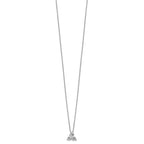 True Origin 14K White Gold 3/4 carat Lab Grown Diamond VS+ F+ 18 in Complete Cluster Necklace