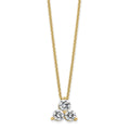 True Origin 14K Yellow Gold 3/4 carat Lab Grown Diamond VS+ F+ 18 in Complete Cluster Necklace