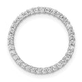 14k White Gold 1/3 carat Lab Grown Diamond VS/SI+ G+ Circle Chain Slide Pendant