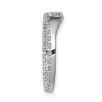14k White Gold 1/2 carat Lab Grown Diamond VS/SI+ G+ Circle Chain Slide Pendant
