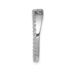 14k White Gold 3/4 carat Lab Grown Diamond VS/SI+ G+ Circle Chain Slide Pendant