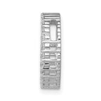 14k White Gold 1/2 carat Diamond Circle Chain Slide