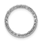 14k White Gold 1/2 carat Diamond Circle Chain Slide