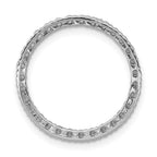 14k White Gold 5/8 carat Diamond Circle Chain Slide