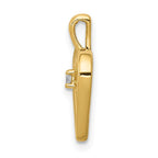 14k .03 carat AA Diamond Heart Pendant