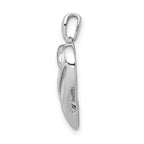 14k White Gold 1/15 carat Diamond Heart Pendant