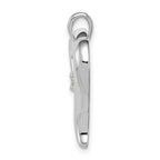 14k White Gold 1/10 carat AA Diamond Heart Pendant