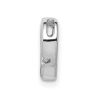 14k White Gold .01 carat Diamond Heart Chain Slide