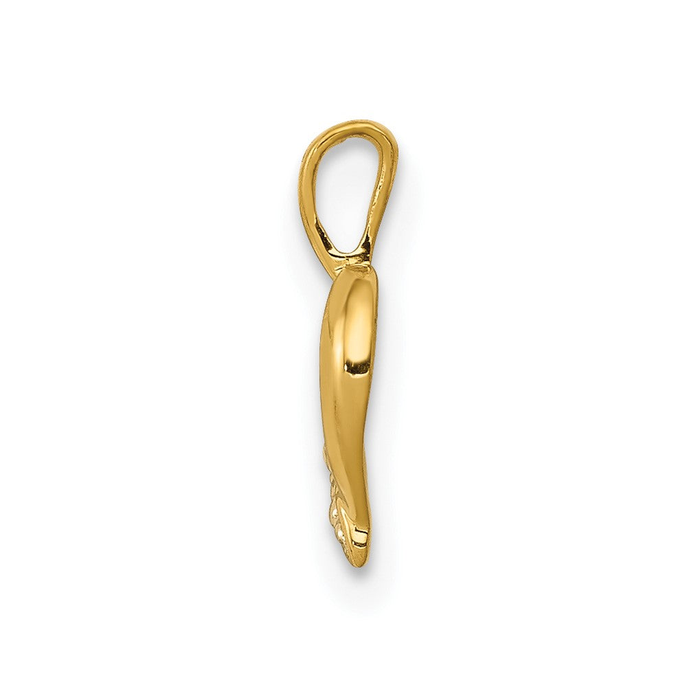 14k .01 carat Diamond Heart Pendant