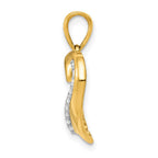 14k 1/10 carat Diamond Heart Pendant