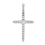 14k White Gold 1/2 carat Lab Grown Diamond VS/SI+ G+ Complete Cross Pendant