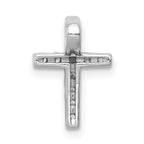 14k White Gold 1/5 carat Lab Grown Diamond VS/SI+ G+ Complete Chain Slide Pendant