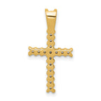 14k 1/4 carat Diamond Latin Cross Pendant