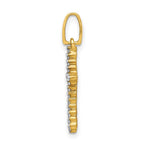 14k 1/6 carat Diamond Cross Pendant
