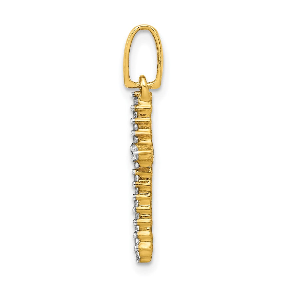 14k 1/6 carat Diamond Cross Pendant