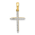 14k 1/6 carat Diamond Cross Pendant