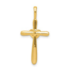 14k 1/10 carat Diamond Cross with Heart Pendant