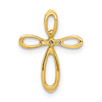14k 1/20 carat Diamond Cross Slide Pendant