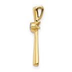 14k 1/20 carat AA Diamond Cross Chain Slide