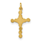 14k Small .01 carat Diamond Cross Charm