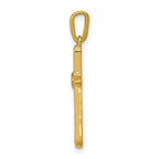14k 1/4 carat Lab Grown Diamond VS/SI+ G+ Complete Cross Pendant