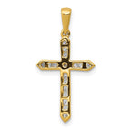 14k 1/4 carat Lab Grown Diamond VS/SI+ G+ Complete Cross Pendant