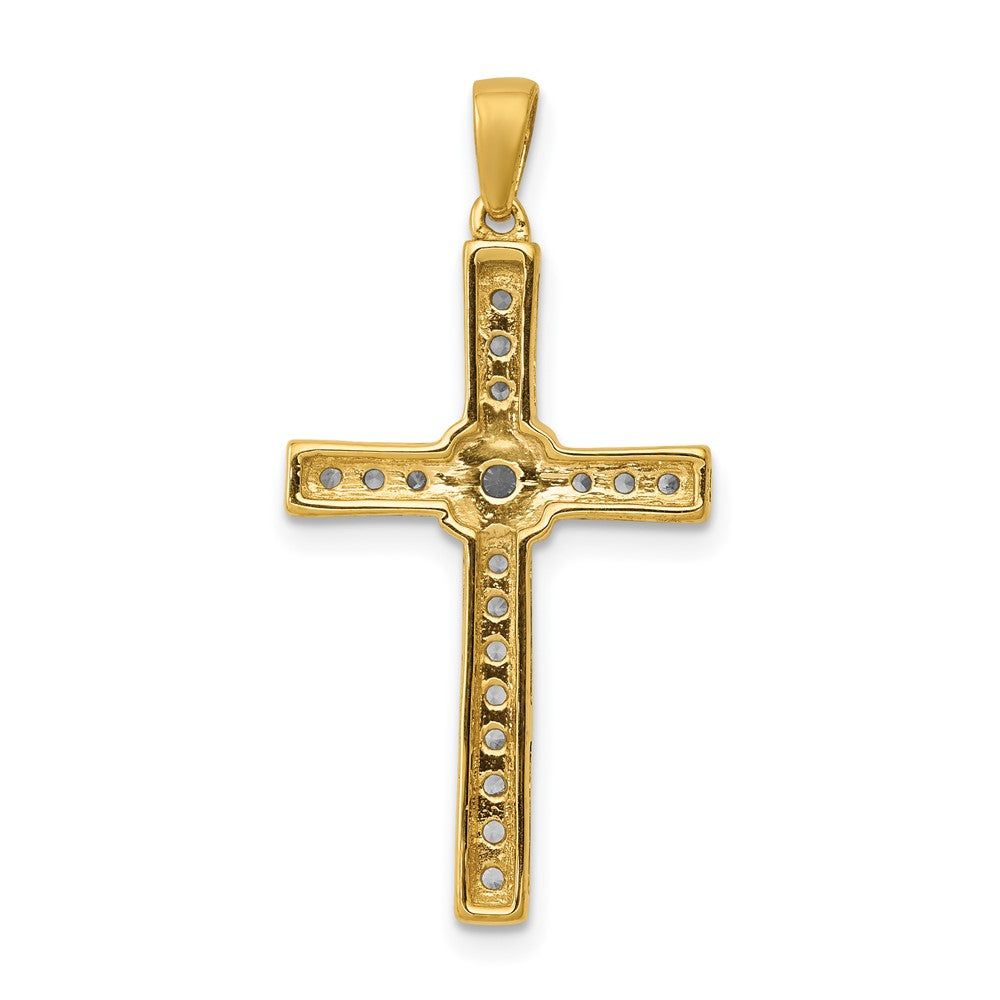 14k 1/3 carat Diamond Cross Pendant