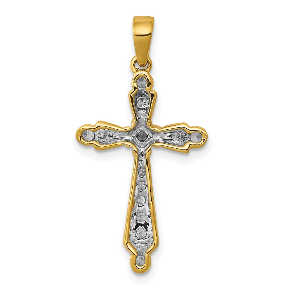 14k 1/5 carat Diamond Cross Pendant